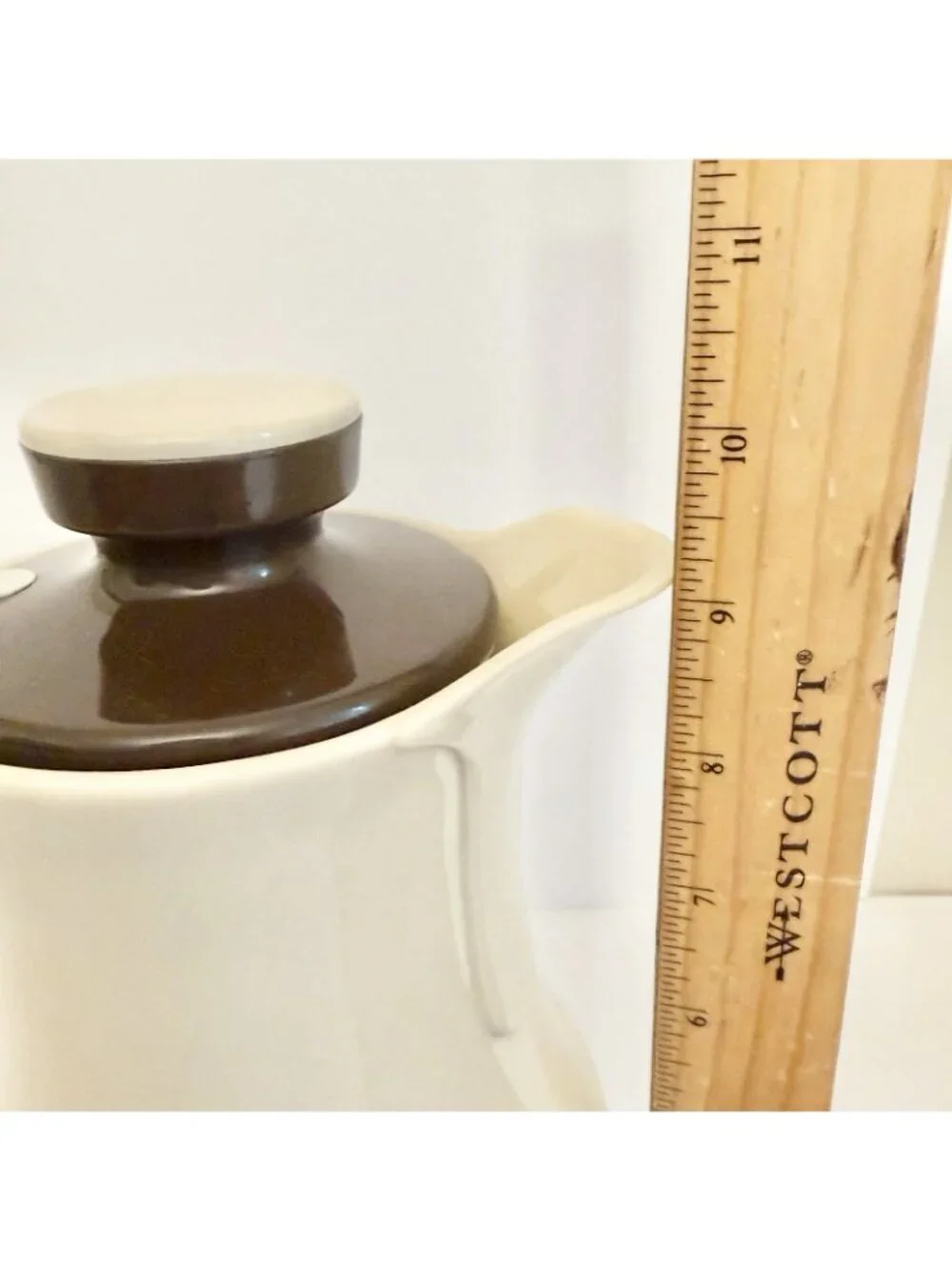 Vintage Thermos No 570 Ingrid Coffee Carafe Pitcher West Germany Cream Brown